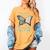 Just a Girl Who Loves Butterflies And Books Butterfly Women's Comfort Colors T-Shirt Mustard