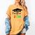 K -12th Grade Hand Prints Space Graduation Class Of 2034 Women's Comfort Colors T-Shirt Mustard