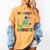 Kids 1st Grade Graduate Dinosaur Trex 1st Grade Graduation Women's Comfort Colors T-Shirt Mustard