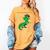 Kids Cute Graduation Dinosaur Smarty Saurus Kinder VPK Pre-k Grad Women's Comfort Colors T-Shirt Mustard
