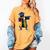 Kids HBCU Boys Grad Dabbing Graduation Women's Comfort Colors T-Shirt Mustard