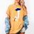 Kids Initial J Letter For Boys Preschool Graduation Kindergarten Women's Comfort Colors T-Shirt Mustard