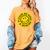 Be Kind Rewind Shirt Retro Nostalgia Sticker 80s 90s Tee Premium Tri-Blend Women's Comfort Colors T-Shirt Mustard