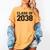 Kindergarten Class Of 2038 First Day School Graduation Women's Comfort Colors T-Shirt Mustard