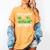 Kindergarten Is History Dinosaur Graduation Women's Comfort Colors T-Shirt Mustard