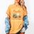 Knitting Crocheting Reading Books Yarn For Knitter Crochet Women's Comfort Colors T-Shirt Mustard