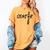 Lacrosse Senior 2024 Sticks And Ball Graduation Women's Comfort Colors T-Shirt Mustard
