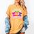 Last Day Of School Adios Kindergarten Graduation Kids Girls Women's Comfort Colors T-Shirt Mustard