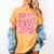 Last Day Of School Teacher Students School Graduation Groovy Women's Comfort Colors T-Shirt Mustard
