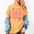 My Last First Day Senior 2026 Coquette Pink Bow Graduation Women's Comfort Colors T-Shirt Mustard