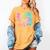 Library Book Fair Vibe Tie Dye School Reading Nostalgic Women's Comfort Colors T-Shirt Mustard