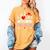 I Love Being A Librarian Library Book Valentine's Day Women's Comfort Colors T-Shirt Mustard