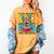 Love Reading And Giraffes Cute Giraffe Reading Book Lovers Women's Comfort Colors T-Shirt Mustard