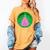 In Loving Memory Cancer Christmas Tree Memorial Women's Comfort Colors T-Shirt Mustard In Loving Memory Cancer Christmas Tree Memorial Women's Comfort Colors T-Shirt Mustard