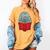 Manatee Reading Books Sea Animal Manatee Women's Comfort Colors T-Shirt Mustard