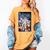 Marvel Universe Classic Dazzler Light Power Comic Book Cover Women's Comfort Colors T-Shirt Mustard