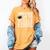 Moving Up To Middle School Elementary School Graduation Women's Comfort Colors T-Shirt Mustard