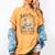 North Pole Readers Club Bookish Xmas Santa Book Reading Women's Comfort Colors T-Shirt Mustard