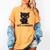 Not A Hugger Tee Angry Cat Sarcastic Cute Introvert Women's Comfort Colors T-Shirt Mustard