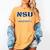 NSU No Such University High School Graduation Women's Comfort Colors T-Shirt Mustard