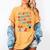 I Officially Graduated Kindergarten Graduation Class 2024 Women's Comfort Colors T-Shirt Mustard