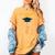Orange Tabby Cat Graduation Distressed Shirt For Grads For Men Women Girls Kids Women's Comfort Colors T-Shirt Mustard
