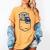 Otter Cute Read Reading Book Librarian Across America Kids Women's Comfort Colors T-Shirt Mustard