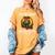 Owl I'm Retired Reading Books Is My Job Women's Comfort Colors T-Shirt Mustard