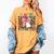 Peace Out 2nd Grade Graduation Last Day School Second Grade Women's Comfort Colors T-Shirt Mustard