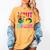 Peace Out 5th Grade Tie Dye Graduation Last Day Of School Women's Comfort Colors T-Shirt Mustard