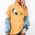 Peanuts Graduation Squad Snoopy Woodstock Raglan Baseball Tee Women's Comfort Colors T-Shirt Mustard