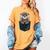 Pocket Otter Lover Introvert Cute Animal Fun Surprise Women's Comfort Colors T-Shirt Mustard
