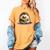 Porcupine Reading Book Hedgehog Book Lover Women's Comfort Colors T-Shirt Mustard