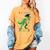 Preschool Graduation Class Of 2022 Graduate Dinosaur Kids Women's Comfort Colors T-Shirt Mustard