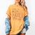 Proud Class Of 2026 Graduate Doodle Senior Graduation Premium Tri-Blend Women's Comfort Colors T-Shirt Mustard