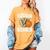 Proud Cousin Of A 2026 Senior Basketball Graduation Leopard Women's Comfort Colors T-Shirt Mustard