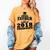 Proud Father Of A Class Of 2018 Graduate Tee Graduation Z1 Women's Comfort Colors T-Shirt Mustard