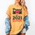 Proud Mom Of A 2021 Graduate Senior Graduation Women's Comfort Colors T-Shirt Mustard
