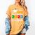 Proud Mom Of A 2023 Graduate Senior 2023 Graduation 23 Women's Comfort Colors T-Shirt Mustard