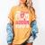 Proud Mom Of A 2024 Senior Graduation Women's Comfort Colors T-Shirt Mustard