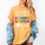 Proud Mom Of A Kindergarten Grad Shirt Graduation Women's Comfort Colors T-Shirt Mustard