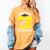 Proud Mom Of a Softball Senior Class Of 2026 Graduation Women's Comfort Colors T-Shirt Mustard