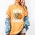 Proud Senior Mom Class Of 2026 Basketball Graduation Leopard Women's Comfort Colors T-Shirt Mustard