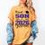 Proud Son Of a Class Of 2026 Graduate For Graduation Women's Comfort Colors T-Shirt Mustard