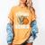 Proud Stepdad Of A 2026 Senior Basketball Graduation Leopard Women's Comfort Colors T-Shirt Mustard