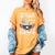 Proud US Air Force Sister Flag Air Force Graduation Sister Women's Comfort Colors T-Shirt Mustard