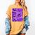 Purple Comic Book Purple Color Graphic Women's Comfort Colors T-Shirt Mustard