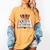 Queen Of The Classroom Appreciation Royal Crown Book Women's Comfort Colors T-Shirt Mustard