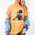 Queen Masters Degree Graduation Educated Melanin Grad Women's Comfort Colors T-Shirt Mustard
