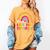 Rainbow Last Day Of 2nd Grade Teacher Student Graduation For Men Women Kids Women's Comfort Colors T-Shirt Mustard